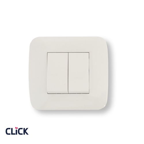 מפסק כפול ( 2 מפסקי יחיד ) CLICK ק-55 16A תהט