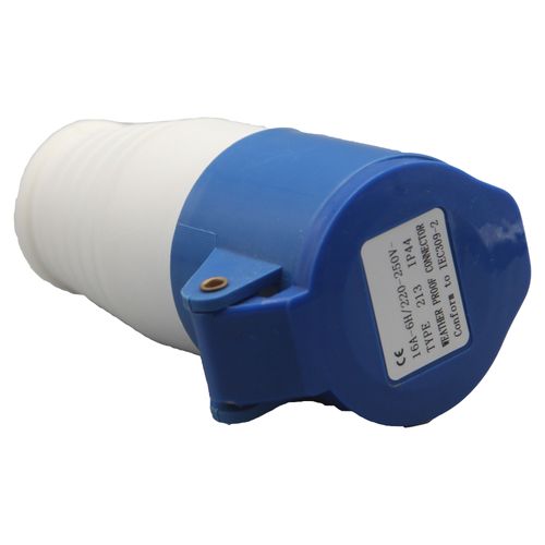 שקע נייד 3X16A מוגן P-213 -220-240V IP-44