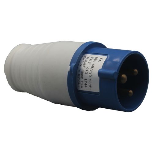 תקע נייד 3X16A מוגן P-013 -220-240V IP-44