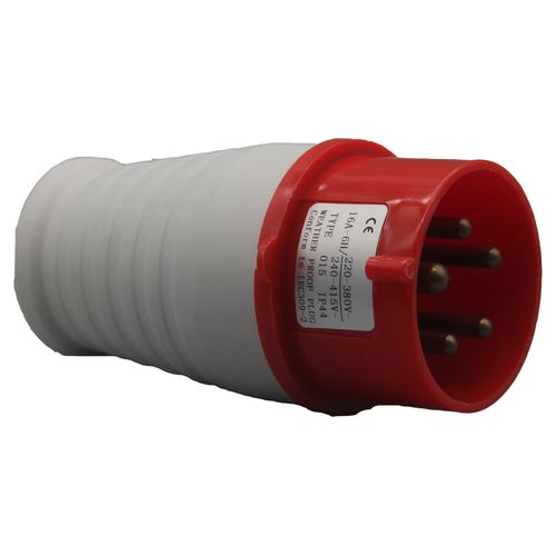 תקע נייד 5X16A מוגן P-015 -220-415V IP-44