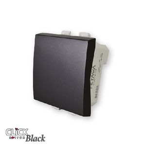 מפסק יחיד רחב 2 מודול 16A שחור מט CLICK