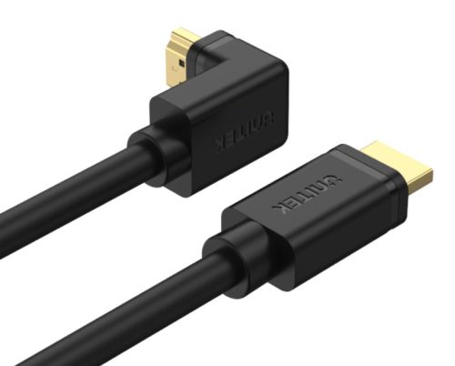 כבל HDMI 4K - ראש בזוית 90 מעלות - אורך 2 מטר