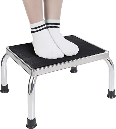 שרפרף נירוסטה - דרגש גובה 23 ס