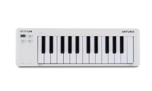 מקלדת שליטה קומקפטית Arturia MicroLab MK3 - לבן