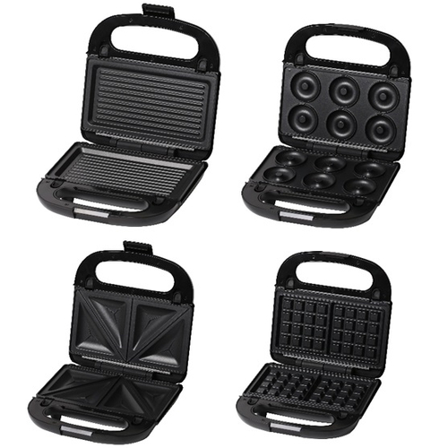  ‎ טוסטר לחיצה כולל פלטות מתחלפות - 2 פרוסות Hemilton דגם HEM-1367