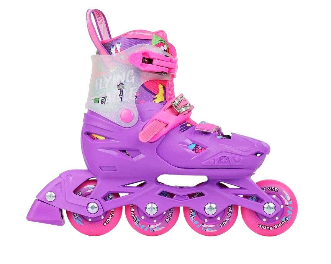 רולר בליידס מתכוונן לילדים  FLYING EAGLE S3 COSMO PINK/PURPLE 