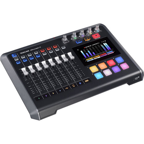 מיקסר הקלטה לפודקאסט Tascam Mixcast 4