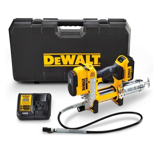 אקדח גריז נטען (מגרזת) 18V כולל סוללה 5AH דגם DEWALT DCGG571M1