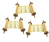 20 חיתוך ספר תורה פתוח בהטבעת זהב