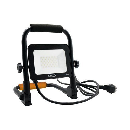 פנס+סטנד שחור WORKER FIT IP65 30W אור קר Nisko 
