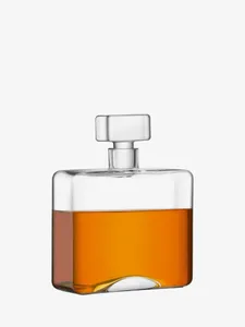 דקנטר לויסקי מרובע נמוך 1 ליטר Cask Whisky