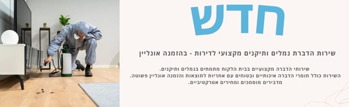 שירות הדברת נמלים ותיקנים מקצועי לדירות - בהזמנה אונליין