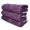 3 מגבות גוף סגול כהה ROYAL 