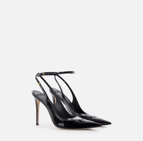 Leather slingback