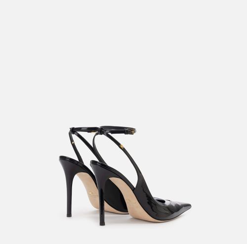 Leather slingback