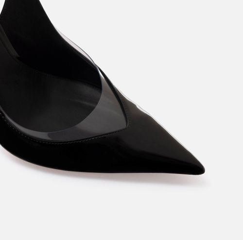 Leather slingback