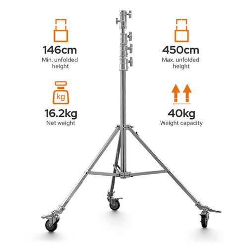 סטנד על גלגלים Godox Heavy-Duty Steel Roller Stand SA5045