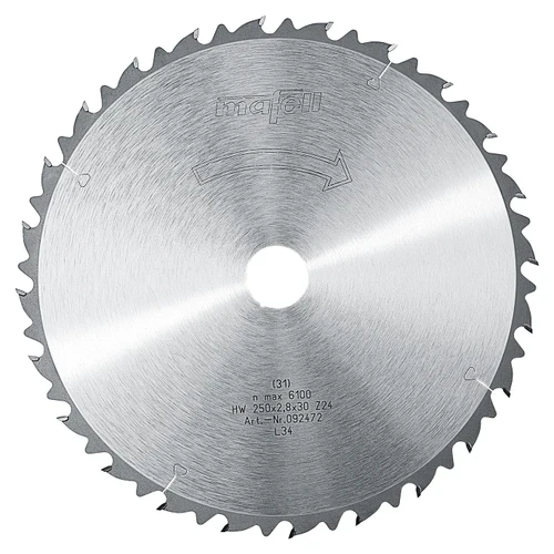 להב TCT 250 x 1.8/2.8 x 30 mm, 24 AT - מאפל MAFELL