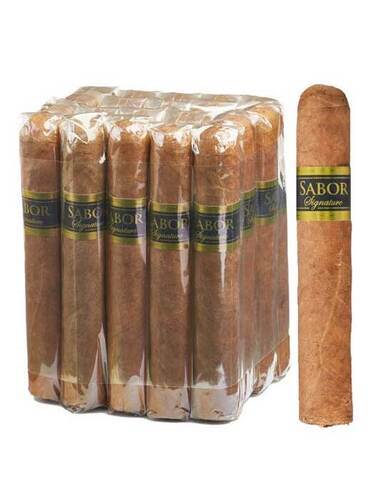בנדל סיגר עבודת יד Sabor Signature Connecticut BLACK Robusto 5X50