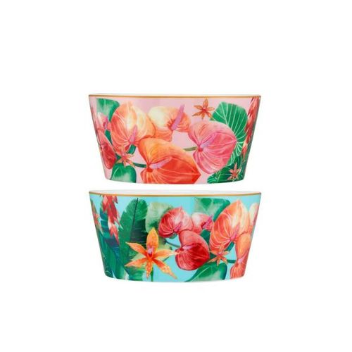 מארז 2 קעריות פורצלן Tropicana