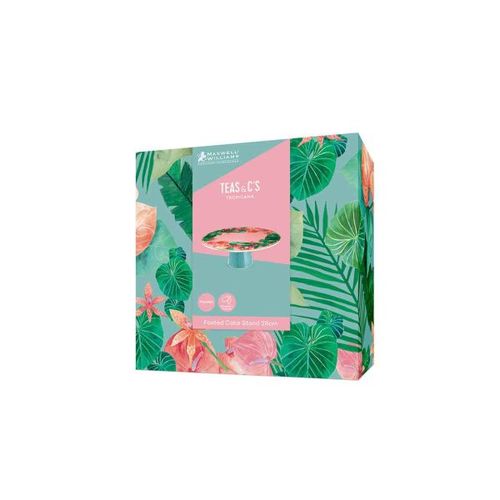 מגש עוגה על רגל פורצלן סדרת Tropicana