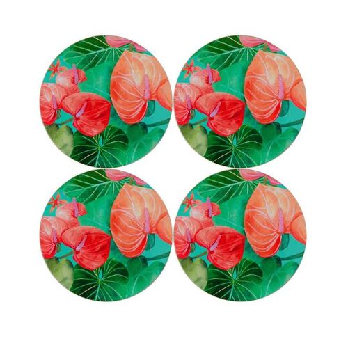 מארז 4 קוסטרים שעם Tropicana