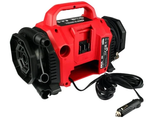 מדחס אויר נטען ללא שמן 20V/12V עם תצוגת LED - סקיל SKIL
