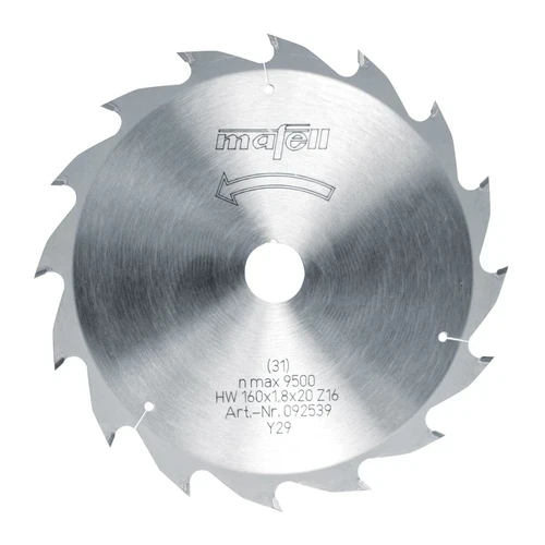 להב - TCT 160 x 1.2/1.8 x 20 mm, 16 AT - מאפל MAFELL