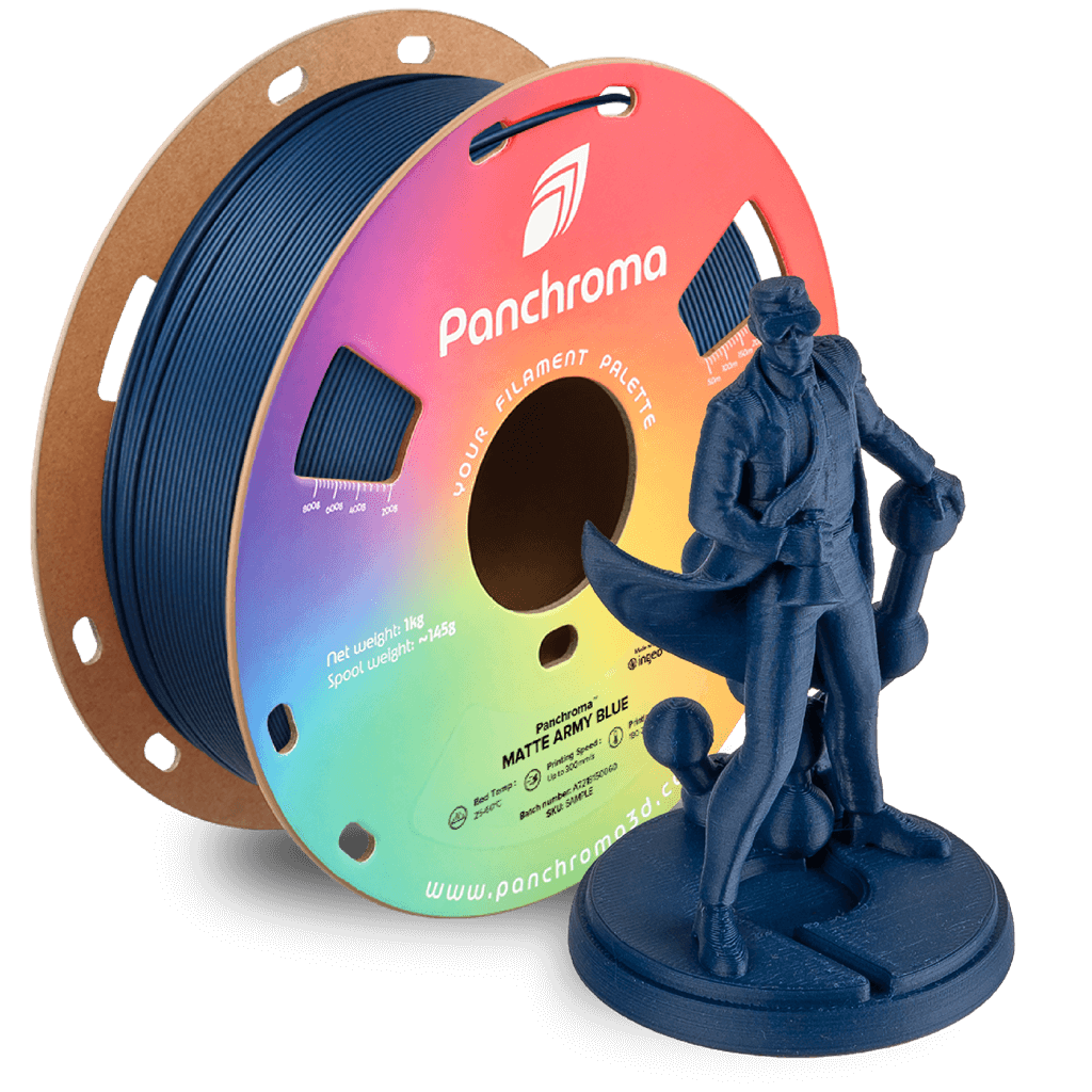 פילמנט כחול צבאי 1 ק"ג 1.75 מ"מ - Panchroma Matte PLA Army Blue (PolyTerra™ PLA)