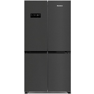 מקרר 4 דלתות Blomberg KQD1638XBR כולל התקן שבת ומייצר קרח - גימור נירוסטה מושחרת