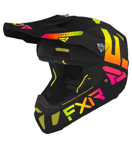 קסדת שטח FXR CLUTCH שחור\צהוב\אדום 