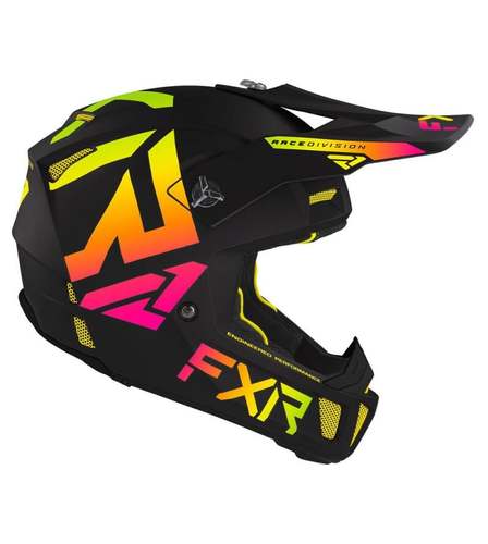 קסדת שטח FXR CLUTCH שחור\צהוב\אדום 