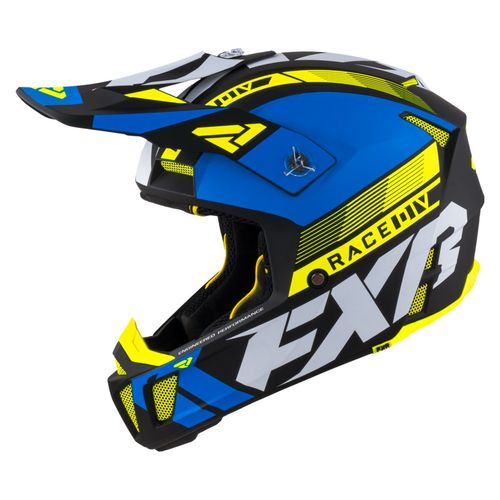 קסדת שטח FXR CLUTCH כחול\צהוב\שחור