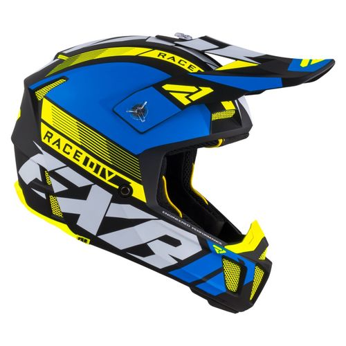קסדת שטח FXR CLUTCH כחול\צהוב\שחור