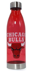 בקבוק שתייה פלסטיק טריטן מתכלה חצי שקוף 650 מ"ל - שיקגו בולס