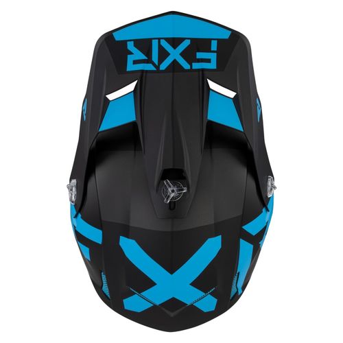 קסדת שטח FXR CLUTCH שחור\תכלת