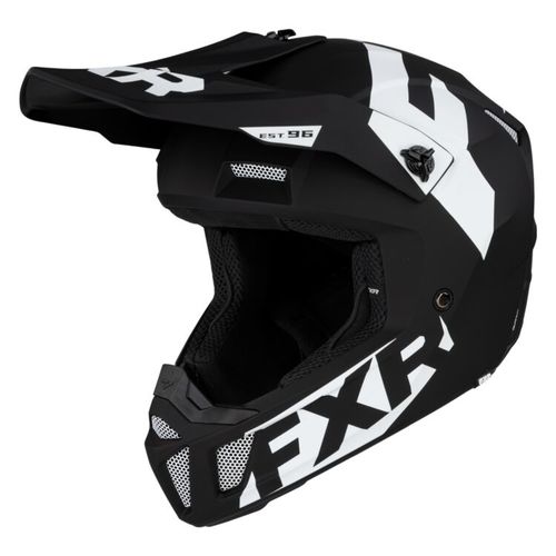 קסדת שטח FXR CLUTCH שחור\לבן
