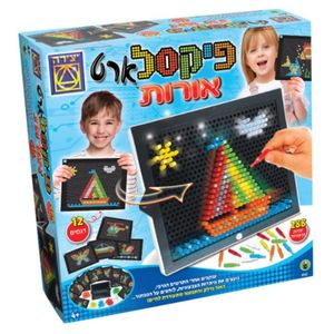 פיקסל-ארט אורות בלוח