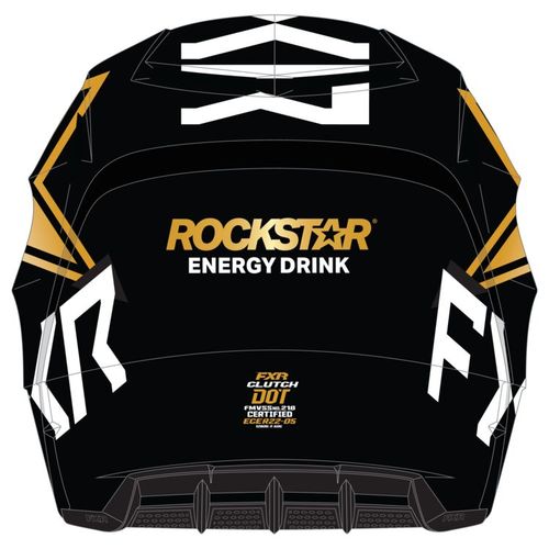 קסדת שטח FXR CLUTCH שחור\זהב ROCKSTAR 