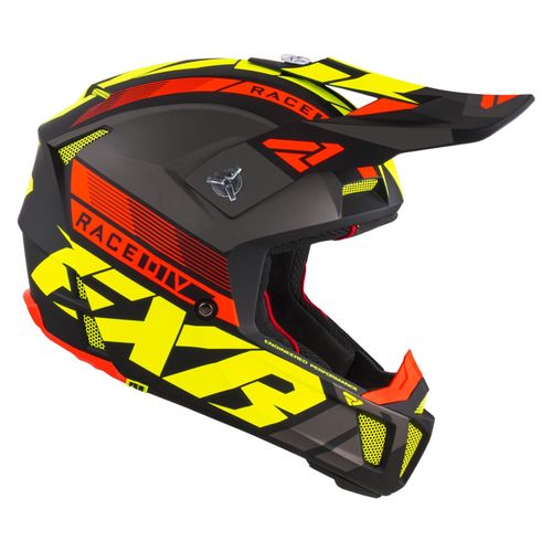 קסדת שטח FXR CLUTCH שחור\צהוב\אדום