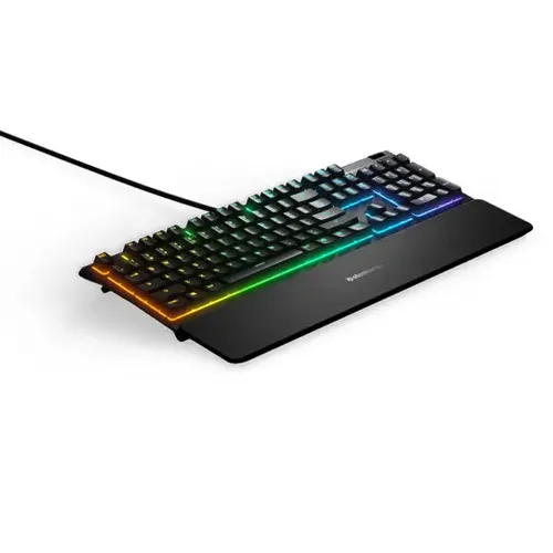 מקלדת גיימינג חוטית Steelseries Apex 3 US עם תאורת RGB עמידה במים