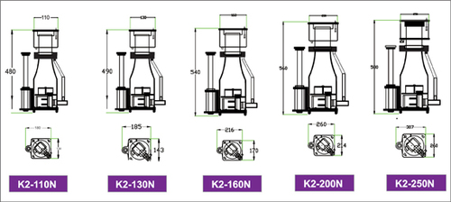  פורק חלבונים מבית וויב ריף - K2-130 DC) 500L 24V DC)