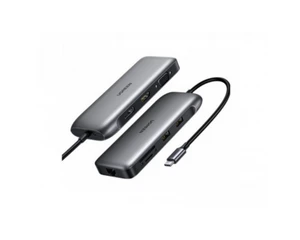 UGREEN רכזת עגינה Type-C מיני | CM274 70301 | HDMI | DP | VGA | LAN | SD | PD
