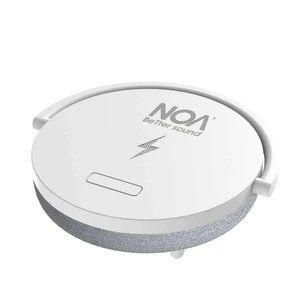 רמקול Bluetooth עם מנורה ומשטח טעינה אלחוטי V600 - לבן