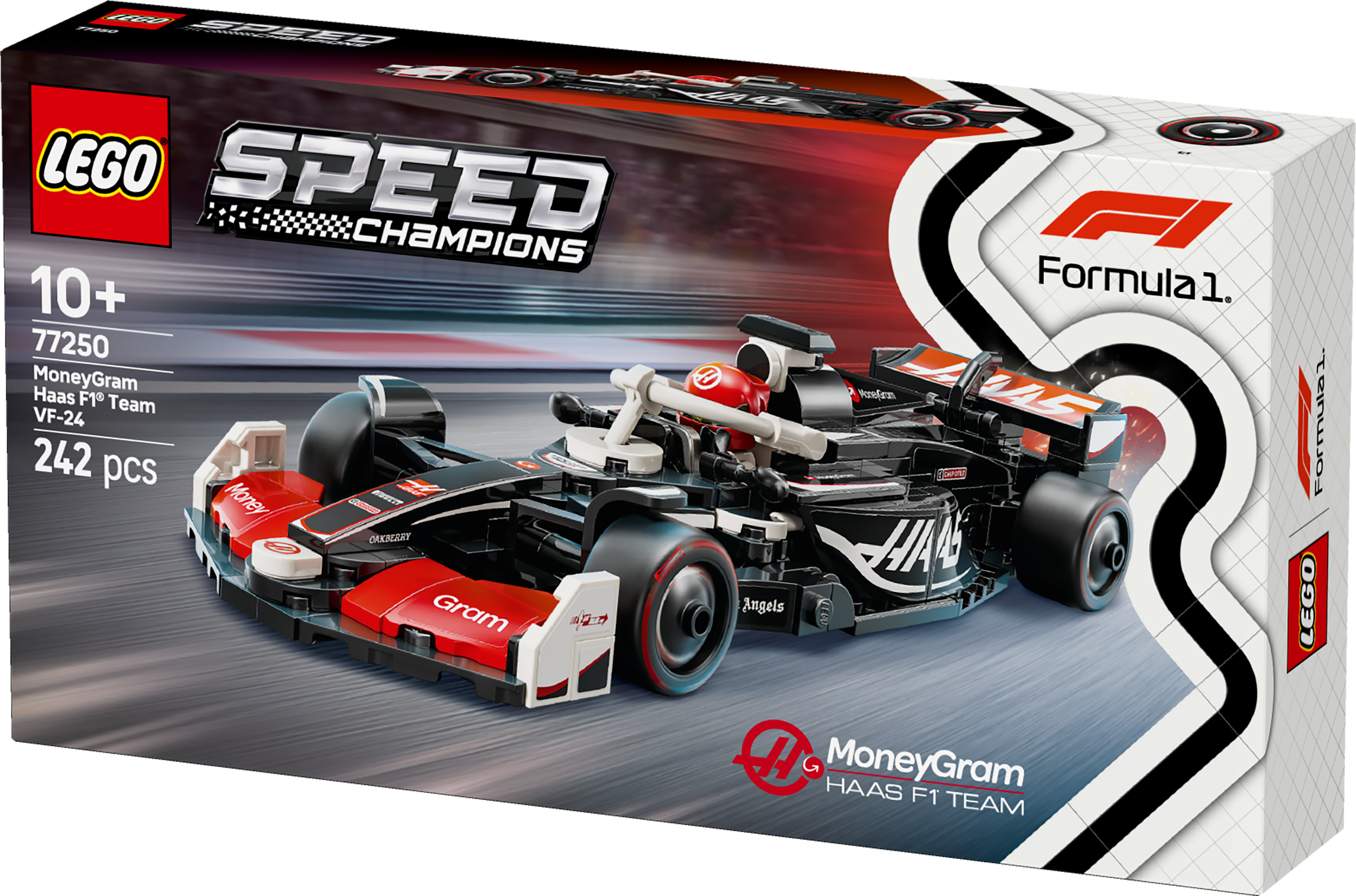 משחק לגו מכונית מרוץ MoneyGram Haas F1® Team VF-24 לגילאי 10+