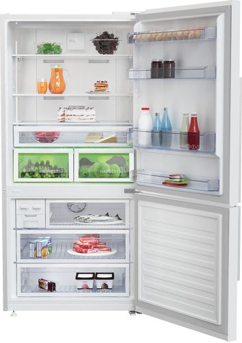 מקרר 2 דלתות מקפיא תחתון Beko CN160238W לבן 561 ליטר כולל התקן מהדרין דורות
