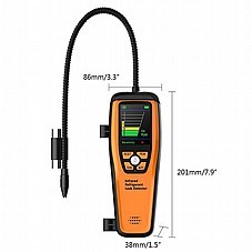 גלאי דליפות 4גר/שנה + פנס R32 R410A UV + מסך נטען מזוודה