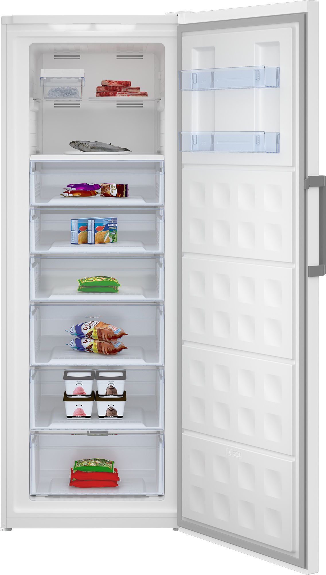 מקפיא Beko RFNE316L33WP ‏286 ‏ליטר בקו