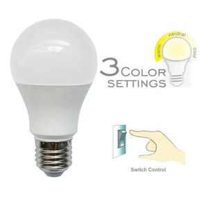 ליבון CCT E27 10W LED חלבי LUXTEN