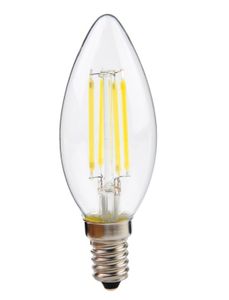 נר W.L E14 6W FILAMENT LED שקוף